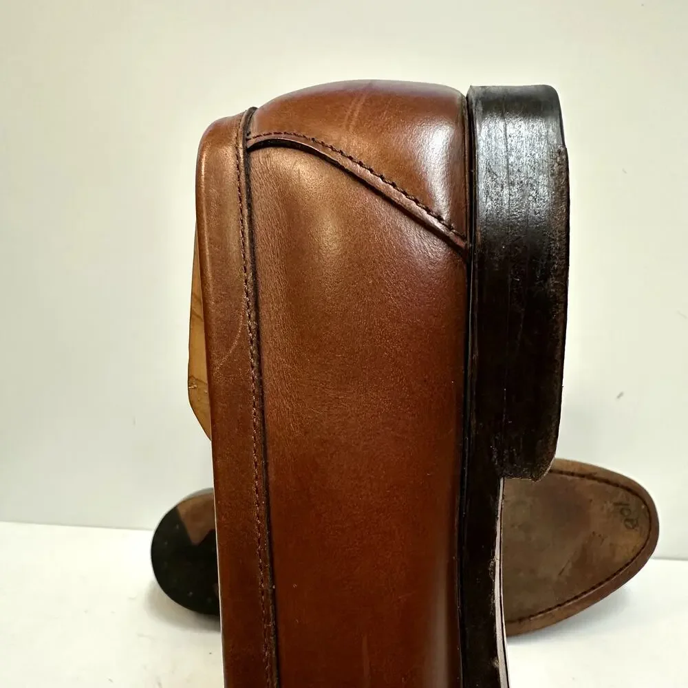 VERY GOOD Rancourt & Co. x Cole Haan Tassel Loafer Kiltie Brown Made in USA 11 D